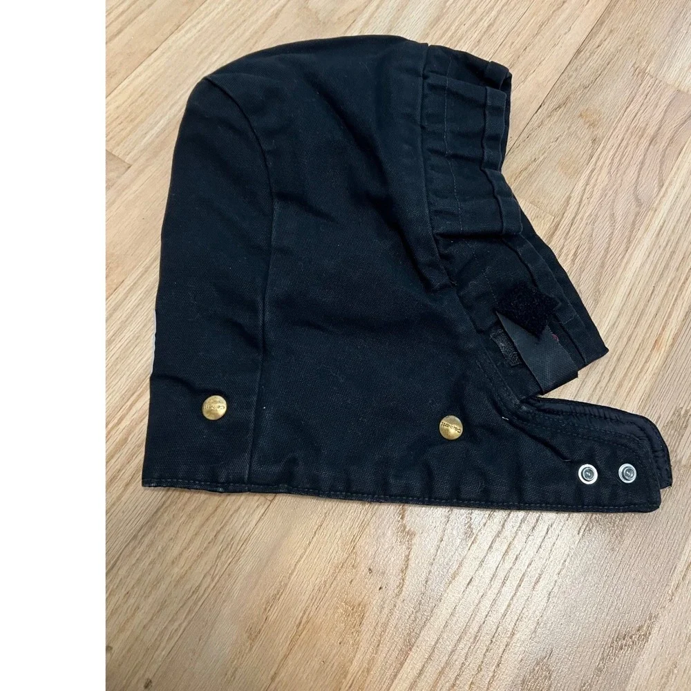 Carhartt Black Duck Canvas Detachable Hood Quilted Lining One Size 01122 T1609
